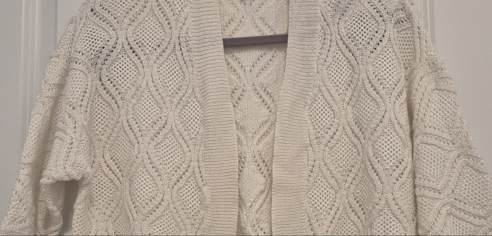 a new day Ivory Open-Front Cardigan